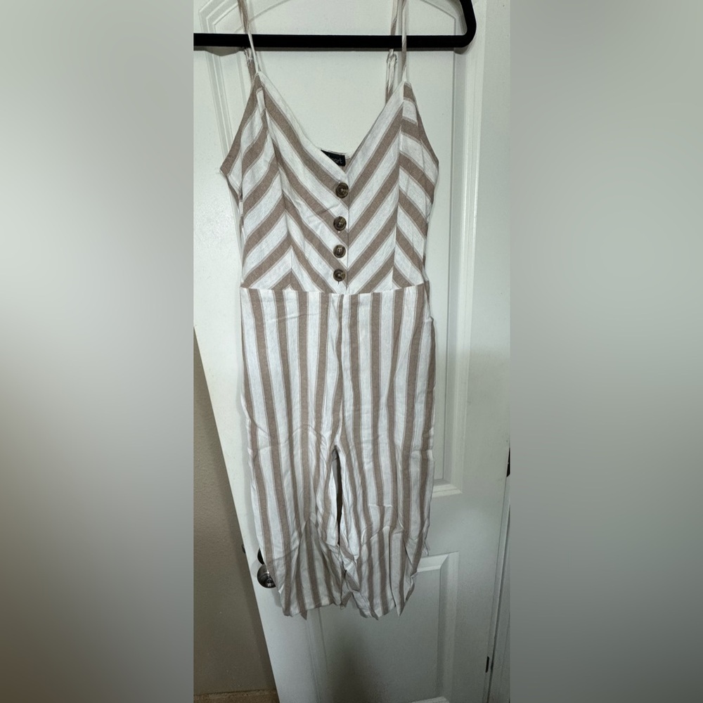 Beach vibes striped jumper capri